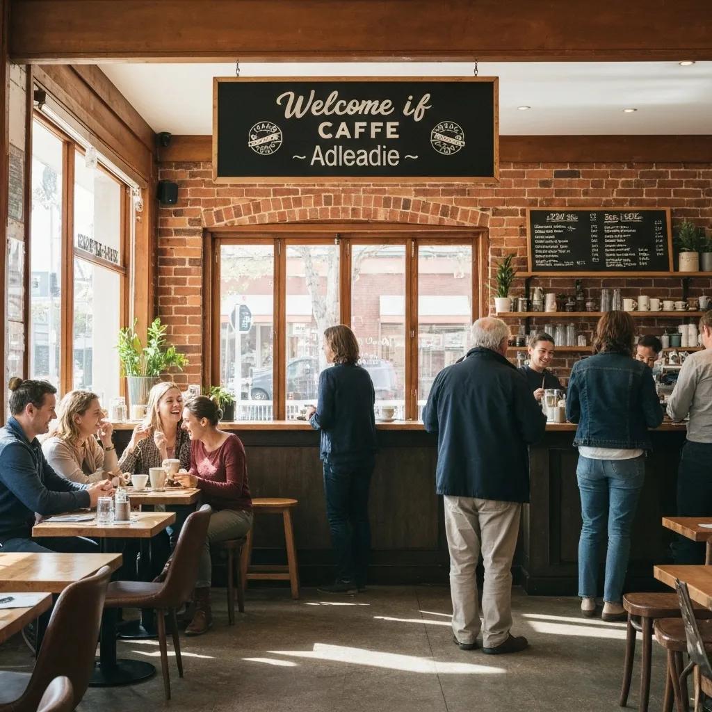 A vibrant local Adelaide café, illustrating the critical role of local SEO for small businesses