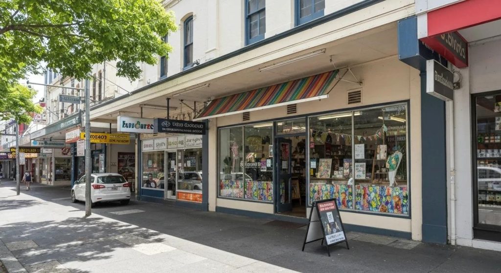 A vibrant storefront in Brisbane, illustrating the critical role of local SEO for attracting nearby customers.