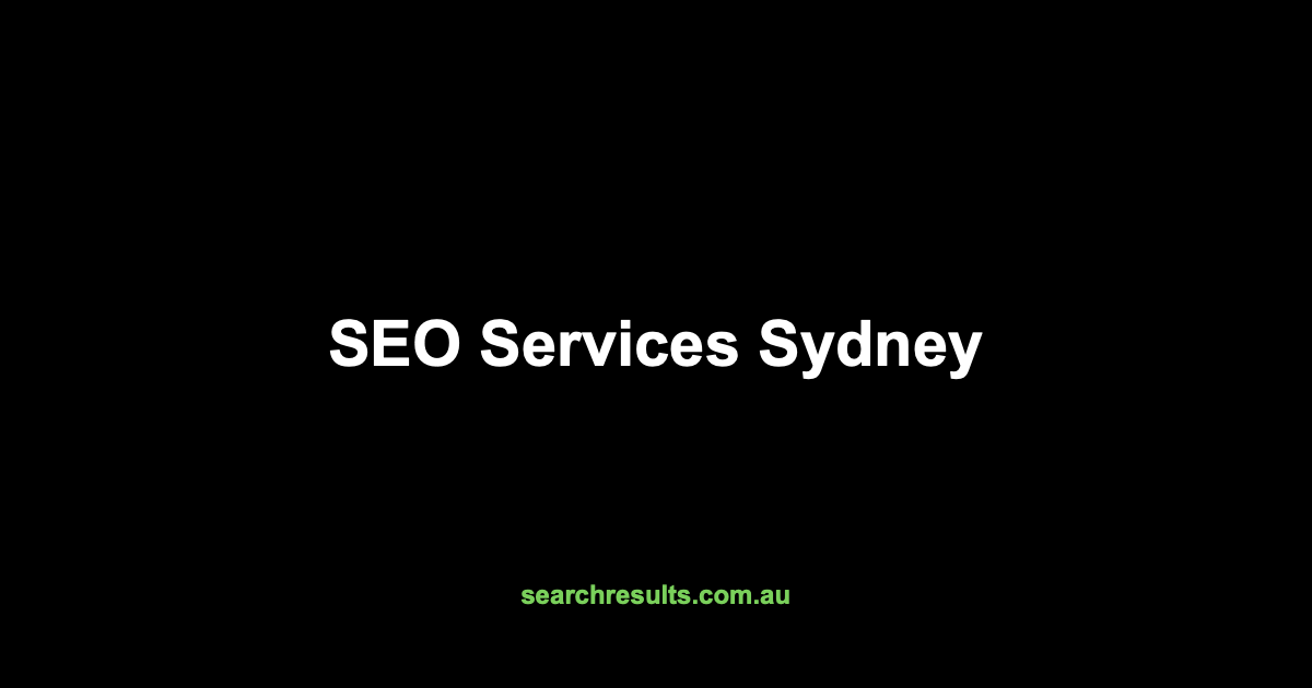 SEO Services Sydney